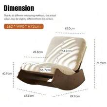Comfortable Rocking Chair, High-Quality Upholstered Armchair, Solid Wood Frame, Perfect For Various Living Areas, Accent Reading Chair For Bedroom And Living Room - 白色 - 查看 2