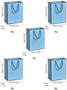 1/5pcs Blue And Black Gift Bags, Lightweight Foldable Vertical Gift Packaging Bags, Suitable For Wedding, Retail, Party, Birthday, Proposal, Anniversary Celebration, Father's Day, Valentine's Day And Engagement Party Decorations, Fashionable Dad Gift Bags, Unique Dad Gift Shopping Tote Bags, Father's Day Gift Bags, Ideal Gifts For Birthday, Christmas And Other Thank You Occasions - Black and Blue - View 12
