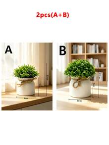 Artificial Potted Plants, Mini Artificial Greenery Planter, Artificial Turf Potted Plants Home Decor Accessories, Small Artificial Plants Home Decor, Wedding Decoration Artificial Flowers, Fake Flowers, Suitable For Gifts, Back To School Season Essentials - Multicolor - View 16