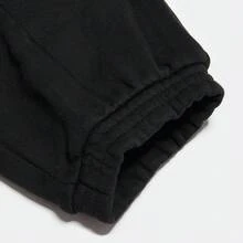 Adidas Celana Olahraga Wanita Longgar Musim Semi/Gugur, Celana Panjang Kasual Nyaman dengan Lipatan di Bagian Bawah untuk Latihan IX4239 - Hitam - View 4