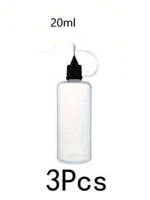 1/3pcs 30ml Empty Glue Bottles With Precision Needle Tip Applicator, Refillable Liquid Dispensing Dropper Bottles, Easy Squeeze, Suitable For Paper Roll Crafts DIY Handmade School - Multicolor - View 14