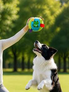 1/2pcs Pet Training Balls, Chew Toys With Built-In Bell, Squeaky Sound Balls, Dog Training Balls, Suitable For Small And Puppy Dogs, Indoor And Outdoor Use, Ideal For Large, Medium And Small Dogs, Perfect For Dog Play And Entertainment - Multicolor - View 5