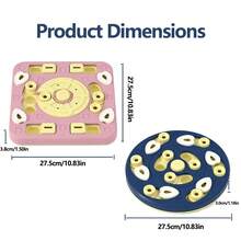 Dog & Cat Interactive Puzzle Toy Feeder, Anti-Choke Training Bowl, Slow Feeder Bowl, Pet Boredom Relief Gadget - Royal Blue - View 9