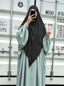Hijab Polos dan Sederhana untuk Wanita, Cocok untuk Musim Semi, Musim Panas, Musim Gugur, dan Musim Dingin. - MultiWarna - View 20