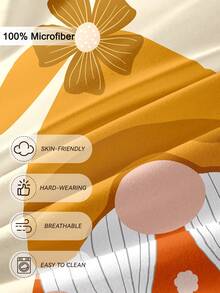 2/3件組萬聖節感恩節葉子南瓜精靈被套組，柔軟透氣防起球四季床寢，不含被芯，抗皺可機洗，適用單人/雙人/加大/特大床，多色可選，秋季臥室裝飾，節日禮物 - 彩色 - 查看 5