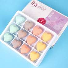 12pcs Colorful Heart-Shaped Bubble Bath Foot Soak Balls And Collapsible Foot Soak Bucket - View 2