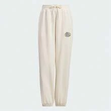 Adidas Celana Olahraga Longgar Wanita Gaya Jalanan Musim Semi/Musim Gugur Celana Jogger Kasual Panjang JL7548 - Putih yang Menakjubkan - View 2