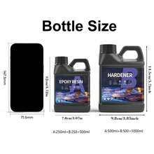 500ml/1000ml Professional AB Epoxy Resin Kit, 1:1 Ratio, Transparent Crystal Clear, Suitable For Art Casting, Jewelry Coating, Coasters, DIY Crafts - A - View 3