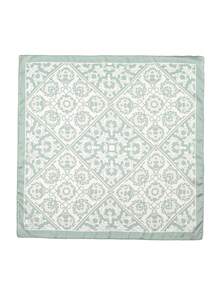 1pc Floral Print Casual Polyester Scarf, Suitable For All Seasons - Mint Green - View 3