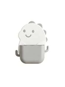 1 cái kệ lưu trữ nhà tắm gắn tường, giá đựng bàn chải đánh răng dễ thương với thiết kế giỏ treo, sản phẩm sắp xếp nhà cửa tiết kiệm không gian, phù hợp cho nhà tắm, nhà bếp và sắp xếp không gian trong nhà - Nhiều màu - Xem 10