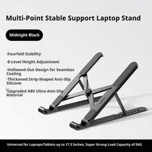 UGREEN Ultra-Thin Foldable Laptop Cooling Stand, 8-Level Height Adjustment, Ergonomic Design | Universal For Tablets And Phones, 5-Point Anti-Slip Stability, Portable And Lightweight, Compatible With Apple, Huawei, Lenovo - View 7