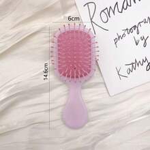 Mini Hair Brush; Simple And Cute Airbag Brush; Massage Brush; Children's Girl's Home Use Portable Hair Comb - / - View 3