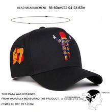 1pc Men's 57 Trucker Hat, Personalized Number Clown Embroidery Baseball Cap, Street Fashion 5-Panel Hat, Outdoor Sun Protection Casual Hat For Spring/Autumn Travel, Beach Vacation - Multicolor - View 2