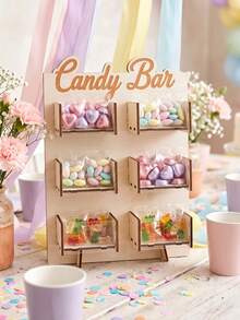 1 Set Estante de Madera para Exhibir Dulces, Estante de Almacenamiento de Postres para Fiesta de Cumpleaños, Bandeja de Dulces para Boda, Soporte para Dulces, Plato de Postres para Baby Shower, Estante para Donas, Soporte para Pastel de Despedida de Soltera, Estante de Exhibición de Alimentos, Decoración de Mesa de Fiesta, Estante de Cocina, Regalo de Cumpleaños, Decoración del Hogar, Decoración de la Habitación, Regalo de Fiesta - Bandeja de madera - Ver 18