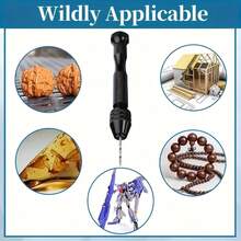 Mini Handheld Drill Set With Storage Box And 10 High-Speed Steel Twist Drill Bits - Precision Manual Rotary Tool For Woodworking, Watch Repair, Jewelry, Crafts, Plastic, Shell, Resin And Model Making, 0.8-3.0mm - Twist Diamond Set - View 12
