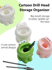 Cute Nail Drill Bit Storage Rack, Nail Drill Bit Organizer Box, Desktop Display Decoration - Multicolor - View 6