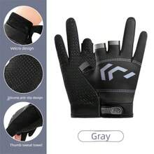1 đôi găng tay hở 3 ngón, chống trượt, cảm ứng màn hình, unisex, phù hợp cho câu cá, chèo kayak, đạp xe, đi thuyền, lái xe - Nhiều màu - Xem 10