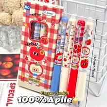 Set Pulpen Gel yang Dapat Dihapus Motif Apel Merah (4 buah/kotak), Ujung 0,5 mm, Estetika Tinggi, Ringkas dan Portabel, Klik Samping dengan Penghapus Terintegrasi, Menulis Halus, Perlengkapan Kantor dan Sekolah, Hadiah Liburan, Meningkatkan Minat Belajar - Beraneka warna - View 11