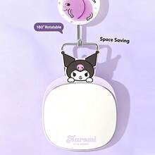 Miniso Sanrio IP Mini Metal Table Mirror, Cartoon Compact Dressing Mirror, Portable For Touch‑Up Makeup, Desktop Ornament For Dorm, Exquisite Metal Frame (1 PC) - Multicolor - View 7