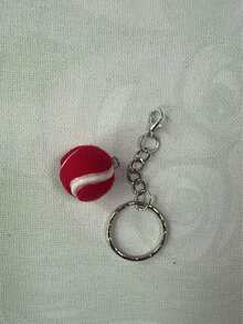 Móc khóa quả bóng tennis mặt dây chuyền thể thao, charm mini chân thực, dây treo điện thoại túi xách, quà tặng lễ tinh tế - Nhiều màu - Xem 8