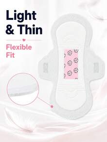 Pembalut Wanita Ukuran Mini 180mm~420mm, Cocok untuk Penggunaan Siang dan Malam, Dengan Sayap, Tersedia 5 Ukuran, Bernapas dan Lembut, Perlindungan Anti Bocor Tahan Lama, Kering dan Bernapas, Cocok untuk Masa Menstruasi Wanita, Penggunaan Sehari-hari saat Bekerja dan Bepergian - Pembalut wanita (satu set untuk sekali pakai) - View 5