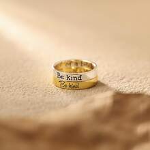 Be Kind...Of A Bi*Ch Ring, Engraved Band Ring, Custom Mantra Ring, Inspirational Jewelry, Birthday Gift For Her, Best Friends Gift - Multicolor 2 - View 4