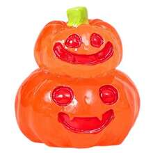 Cartoon Pumpkin Shaped Resin Miniature Ornament, Glossy Transparent Desktop Decoration, Halloween Christmas Holiday Party Gift - Multicolor - View 9