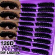 456/584/640 Clusters Single Strand False Eyelashes, Eyelash Storage Book, Cluster False Eyelashes, DIY Home Eyelash Extensions, Spiky Style Eyelashes, Medusa Style Eyelashes, "Fairy Style" Eyelashes, Multi-Function False Eyelash Set - Suitable For Daily Makeup - Multicolor - View 13