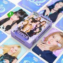 92PCS Hearts2Hearts ICONIC HEART Lomo Cards K-POP H2H Photocards Set With Stickers Double Sided HD Photo Cards Fans Collection Gift Small Cards Hearts2Hearts Japanese Single ICONIC HEART Merchandise Photo Cards LOMO Cards - Multicolor - View 2