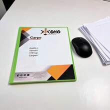 Carpeta Panorámica Kikomo Importadores de 1 Pulgada, Ideal para Organización de Documentos y Presentaciones - Verde - Ver 4