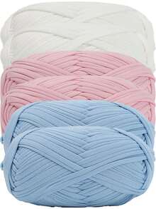 6pcs/600g Multi-Color Premium T-Shirt Yarn - High Elasticity Rope-Like Yarn, Soft Elastic Polyester Yarn, Suitable For Vibrant Crochet Projects, Ideal Choice For Home Decor DIY Crafts, Multi-Color Yarn | Polyester Yarn | Knitting Accessories - Multiple Styles - View 9