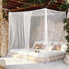 Mosquito Net, Garden Tent, Princess Bed Canopy, Sunshade Net, Mosquito Net, Suitable For Double Bed, Single Bed, Tent, Bed Cover, Single-Side Opening Design, Suitable For Bedroom, Camping And Outdoor Travel - Multicolor - View 3