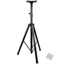 Heavy-Duty Metal Adjustable Tripod Speaker Stand For Stage Performance, Extendable Audio Triangle Support - Black - View 8