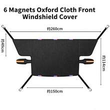 Car Snow Cover, Car Sunshade, Winter Car Snow Cover, Thickened Half-Cover For Windshield Frost And Snow Protection, Winter Snow Cover, Antifreeze Windshield Frost Cover - Conventional - View 8