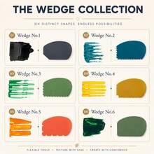 Flexible Silicone Wedge Tool For Oil Paint, Acrylic Paint, Clay, Plaster, Wax Crayon And Ceramic, Heat-Resistant Art Supplies For Texture Shaping And Paint Blending - Multicolor - View 4