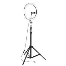 12/14 Inch Dimmable LED Ring Light Strip Kit, 2M Extendable Tripod Stand With Universal Phone Holder, Multi Brightness Selfie Ring Light For Makeup, Portrait Photography, Video Recording & Live Streaming Content Creation - Multicolor - View 12