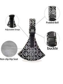 Infant One-Shoulder Carrier, Lightweight - Adjustable Multifunctional - Portable - Easy To Put On And Take Off Infant Hip Carrier, Ergonomic Multi-Position Baby Wrap Carrier, Suitable For All Seasons, Effortless Outings, Perfect Baby Shower Gift - Baby Shoulder Strap - View 6