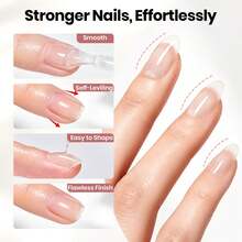 Beetles 15ML 8-In-1 Clear HEMA & TPO-Free Builder Gel For Nails, Self-Leveling Overlay Gel For Instant Apex, Strengthening & Extension, UV LED Lamp Cured For Beginner DIY Home Salon - 15ML 8-in-1 Clear HEMA & TPO-free Builder Gel - View 3