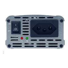 Inversor conversor de tensão 500W pico 1200W onda senoidal corrigida 12V para 110V tomada padrão brasileiro USB carregamento rápido fonte portátil para veículo acampamento energia solar emergência e uso doméstico - A - Visão 4