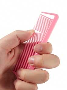 Professional Tail Comb Set, Includes Tail Comb, Parting Comb, Stainless Steel Tail Comb, Anti-Static Comb, Braiding Comb, Fine Tooth Tail Comb, Highlight Comb, Multi-Functional, Suitable For Normal Hair, Candy Colored Hair, Ideal For Bridal Hairstyles, Hair Salons, Salons And Home Use. - Multicolor - View 8