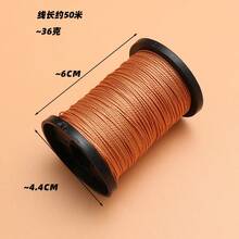 EDCUEBE7 Durable Nylon Sewing Thread, 50m With Accessories Suitable For Shoe Repair, Fishing Line, Fishing Net And Faux Leather Crafts, Available In White, Black And Light Brown - Nylon Line Set - View 4
