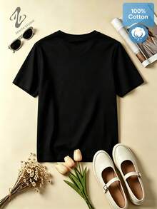 Women T-Shirts - 黑色 - 查看 3