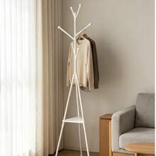 360° Rotatable Tripod Clothes Rack, 7‑Hook Freestanding Coat Hanger With Bottom Tray, Stable Tri‑Leg Coat Stand For Bedroom Living Room Entryway - A - View 4