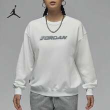 Nike/Authentic New Women's Loose Fit Washed Distressed Breathable Graphic Sweatshirt HV8954-121 - HV8954-121 - View 9