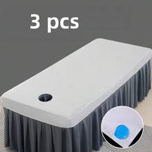 1 buah Set Penutup Wajah Ranjang Pijat SPA Tebal dan Lembut, Penutup Ranjang Wajah Nyaman dengan Desain Lubang - MultiWarna - View 9