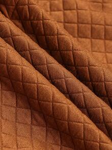 Men's Lightweight Casual Brown Single-Breasted Pocket Shacket - Brown - View 7