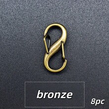 1pc/4pcs/8pcs S-Shaped Adjustable Buckle, Backpack Key Chain Bag Strap Adjustment Buckle, 8-Shaped Buckle, Metal Accessories, Adjustable Chain Pull Buckle, Chain Shortening Buckle, Metal Chain Shoulder Strap Key Spring Buckle, Hardware Accessories - S-type Adjustment Buckle - View 22