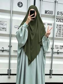 Hijab Polos dan Sederhana untuk Wanita, Cocok untuk Musim Semi, Musim Panas, Musim Gugur, dan Musim Dingin. - MultiWarna - View 13