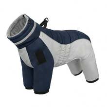 Full Body Dog Coat - Warm Jacket For Medium Dogs, High Collar Winter Coat With Chest Harness, Reflective Dog Snowsuit Windproof Down Jacket With Legs, Four-Legged Snow Suit Pet Warm Coat - Multicolor - View 16