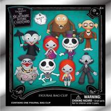 Monogram Disney 1個通用 NBC 授權神秘盲袋 3D 非毛絨填充 Jack Sally 鑰匙圈，萬聖節聖誕禮物 - MN-22700 - 查看 2